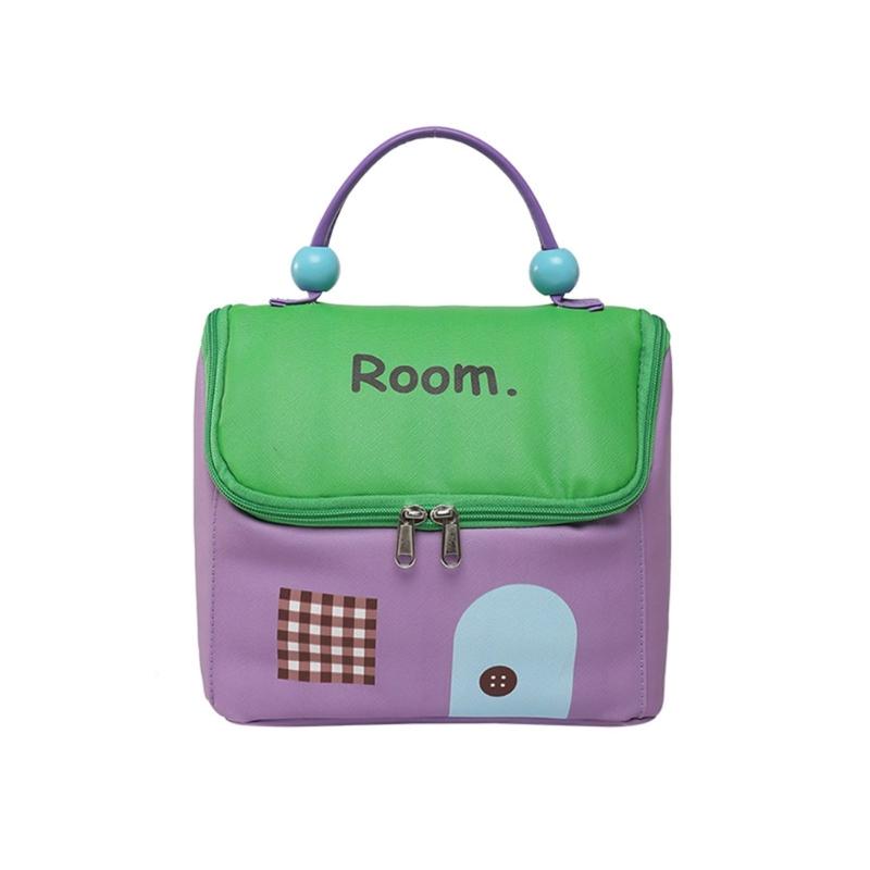 

Sturdy Polyester Makeup Bag for Women Multiple Compartment Cosmetic Organizers Waterproof Portable Carry Case Use