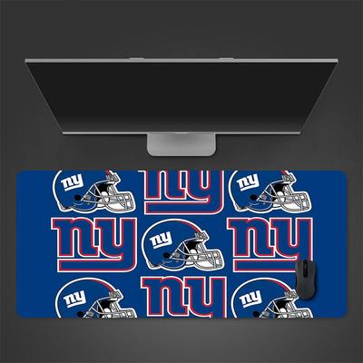 New York Giants Mouse Pad, Large Gaming Desk Mat, Non-slip XXL Mousepad for Laptop & Tablet, Mini PC Playmat with Stitched Edges