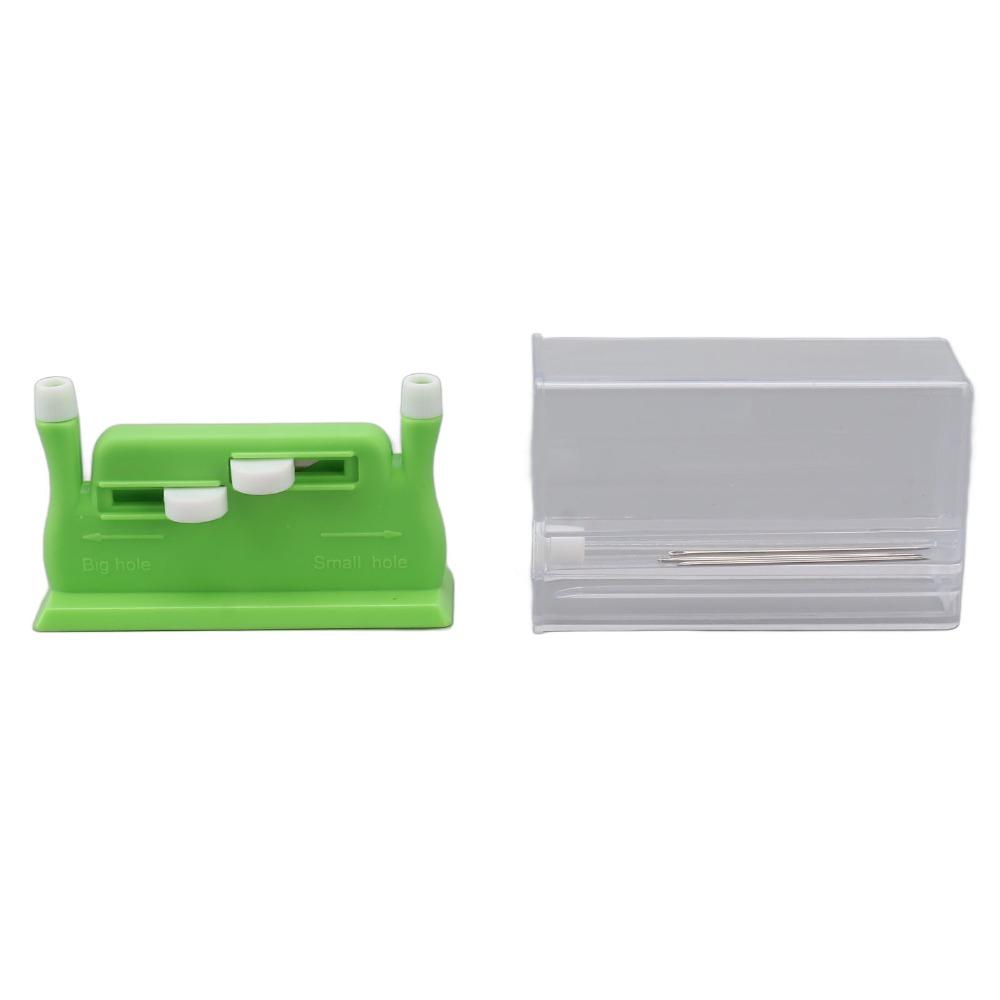 Con Agujas Enhebrador de Agujas Naranja/Verde Ayudante de Aguja Herramienta de Costura que Ahorra Tiempo Trabajo de Costura