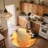 Wolf pattern round rug,Carpet Rug for Living Room Bedroom Playroom ,Non-slip Floor Mat,Holiday Gifts and Birthday Gifts.