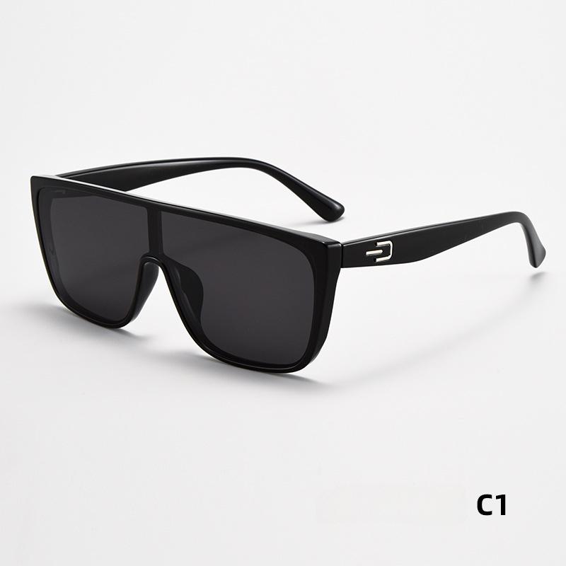 Lens Advanced Summer Sun-Resistant Sunglasses Fashion Trending Polarized Large Rim Sunglasses Tide
