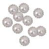 Bulk of Crystal Rhinestone Pearl Shank Buttons Flower Embellishment Sewing Craft Wedding Scrapbooking