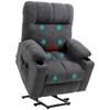 Lift-Assist Senior Chair, Reclining Function, Incl. Remote Control, 144 Cm X 91 Cm X 88 Cm, Dark Grey