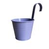 Vaso sospeso a parete, colore brillante, non facile da deformare, fioriere da balcone in ferro, secchio in metallo per balcone