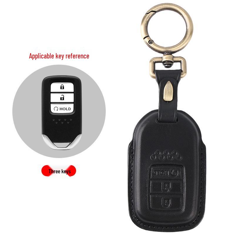 

Genuine Leather Key Case for Honda 10th Gen Civic/Avancier: High-End Cowhide Personalized Key Shell