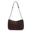 Fashionable Retro Shoulder Bag For Women Stylish Simple Casual Handbag In Brown And Green