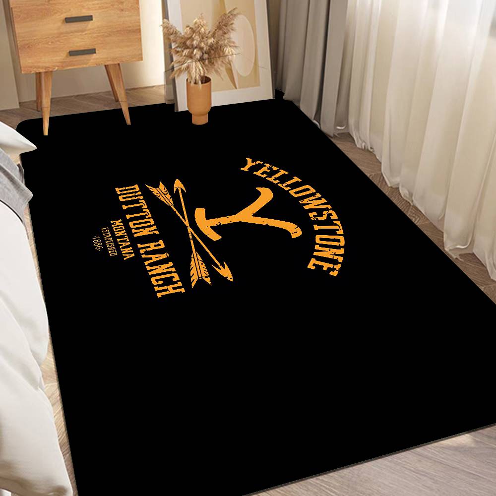 Y-Yellowstone Floor Mat INS Style Soft Bedroom Floor House Laundry Room Mat Anti-skid Household Carpets