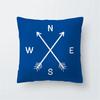 Nordic Geometric Navy Blue Cushion Covers Polyester Modern Deep Blue Pillow Case Livingroom Decorative Sofa Throw Pillows Cover