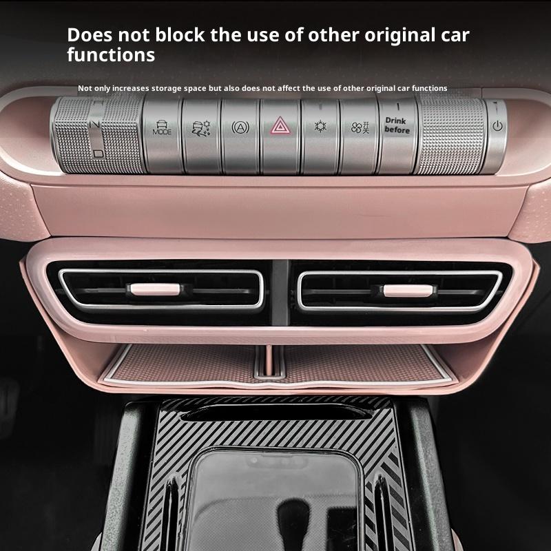 For BYD Seagull Dolphin Surf / Mini Air Vent Storage Box Center Console AC Vent Under Storage Tray Interior Modification