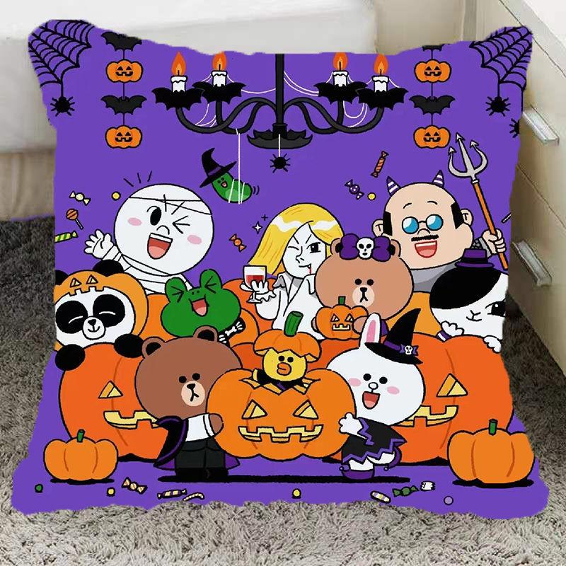 Halloween Pillow Pumpkin Funny Two-Dimensional Animation Pillow Emoticon Pack Party Party Boy and Girl School Day Gift
