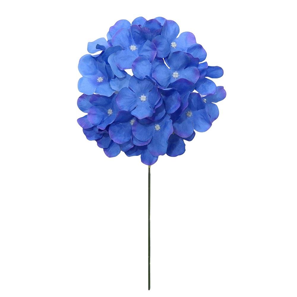 Dyed Edged Fake Flower Ball With Stem Simulation Flowers Artificial Flowers  Valentine's Day Gift