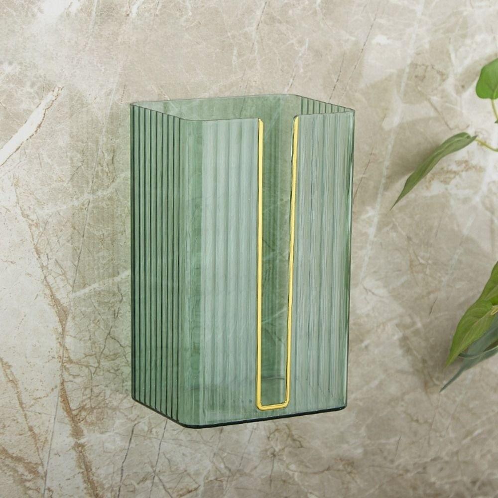 Light Luxury Napkin Holder Wall-Mounted Facial Paper Organiser Tissue Box  for Kitchen Bathroom