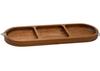 Compartmentalized Serving Board Tableware for Bread Banquet Kitchen Household Restaurant , 3 Grid