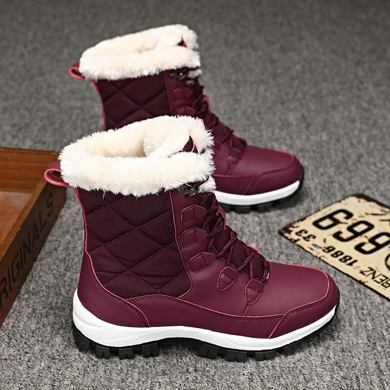 Winter Boots for Women High Quality New Snow Boots Platform Platform Outdoor Anti Slip Comfortable Work Shoes Warm Cotton Boots