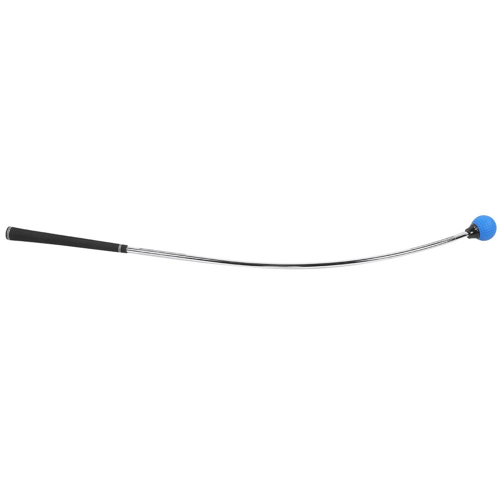 A363 Golf Curves Swing Practice Stick Rubber Trainer Sports Training Equipments Blue