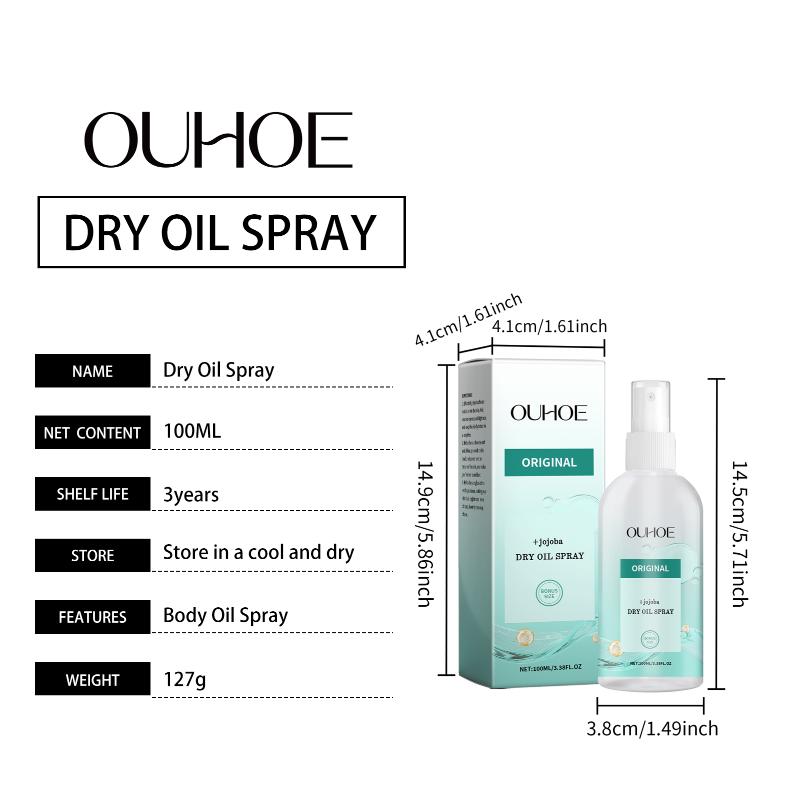 Non Greasy Body Oil Spray With Moisturizing Benefits For Sensitive Dry Skin Deep Nourishment After Bath Care