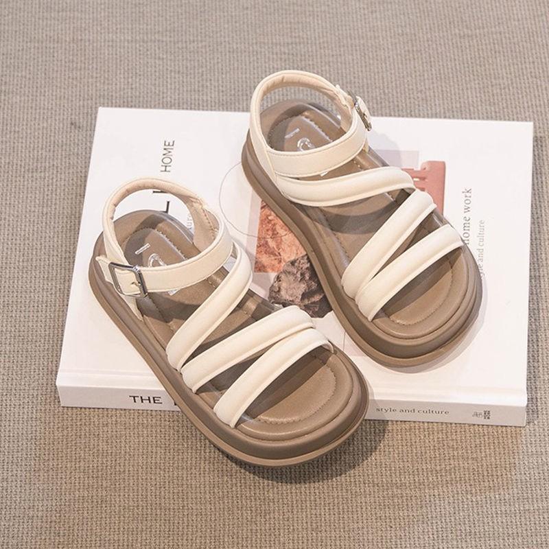 Girls' Shoes, Children's Roman Sandals, Summer Sports Beach Sandals for Little Girls, Middle and Older Children, Soft Sole.