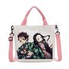 Anime Demon Slayer Canvas Crossbody Bag Cartoon Figures Print Shoulder Bags Fashion Minimalist Commuting Storage Handbag Gifts