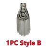 1PC/2PCS Fashion Handmade Shoulder Jewelry Tassel Rhinestones Epaulettes Cloth Accessories Brooch Epaulet Shoulder Brooches Gift