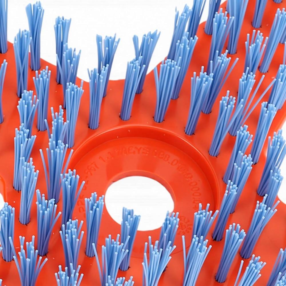 X Shaped Design Lawn Mower Cleaning Brush Polyester Material Garden Weeding Brush  For Tile Wall