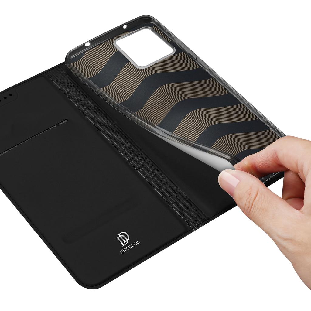 For OnePlus 13s 5G/13T 5G Case DUX DUCIS Skin Pro Series Leather Stand Cover Card Holder
