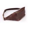 Marsupio da Uomo Retrò in Pelle PU Moda Sportiva Borsa a Spalla sul Petto Borsa da Viaggio per Ciclismo Marsupio per Cellulare da Uomo Portafoglio Zero