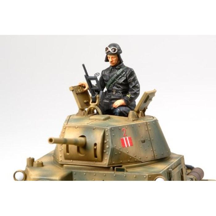 Tamiya 1/35 Military Miniature Series No.296 Italian Army Medium Tank M13/40 Carlo Armato Plastic Model 35296