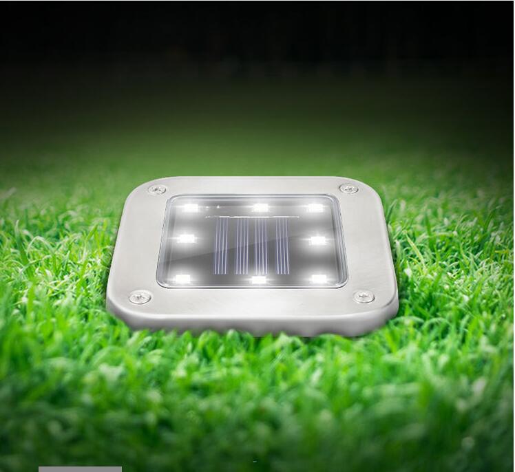 4Pcs 8LEDs Solar Powered Buried Light Underground Lamp for Outdoor Path Way Patio Garden Yard