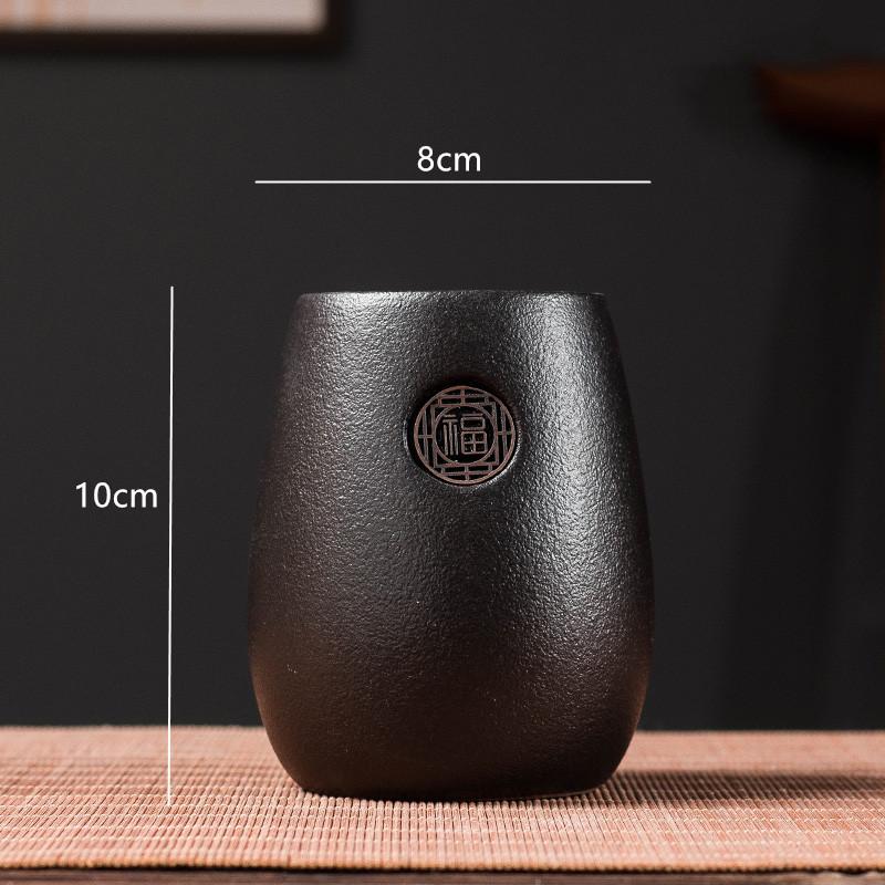 Chinese Style Tea Making Tools Tea Ceremony Six Gentleman Tea Set Tea Table Ceramic Cans Ebony Utensils Tea Combination Supplies