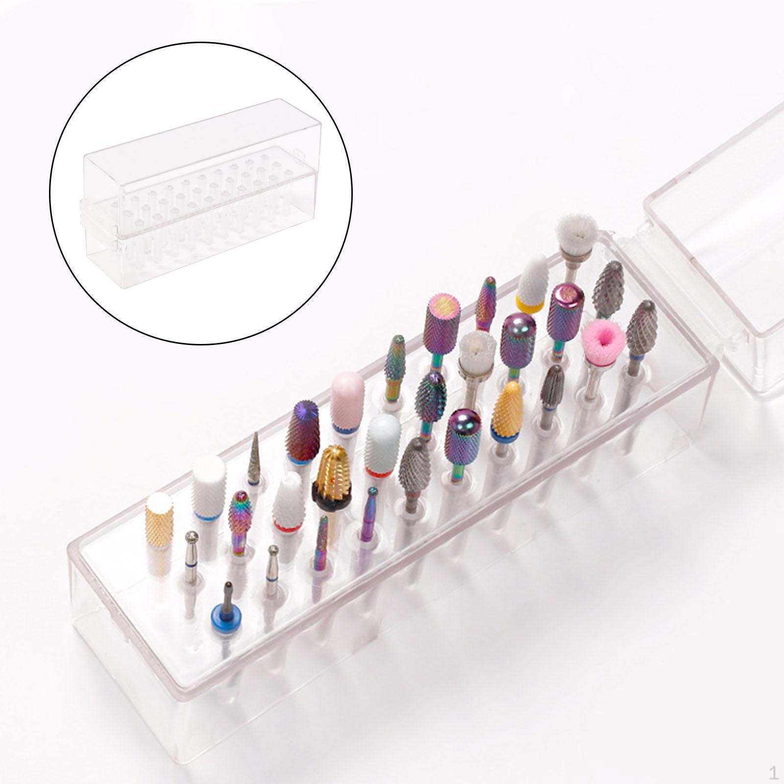 Держатель бит Пылезащитный Практичный Аксессуары Хранение Прочный Безопасный Четкий Органайзер Стенд Кейс для 30 Holes