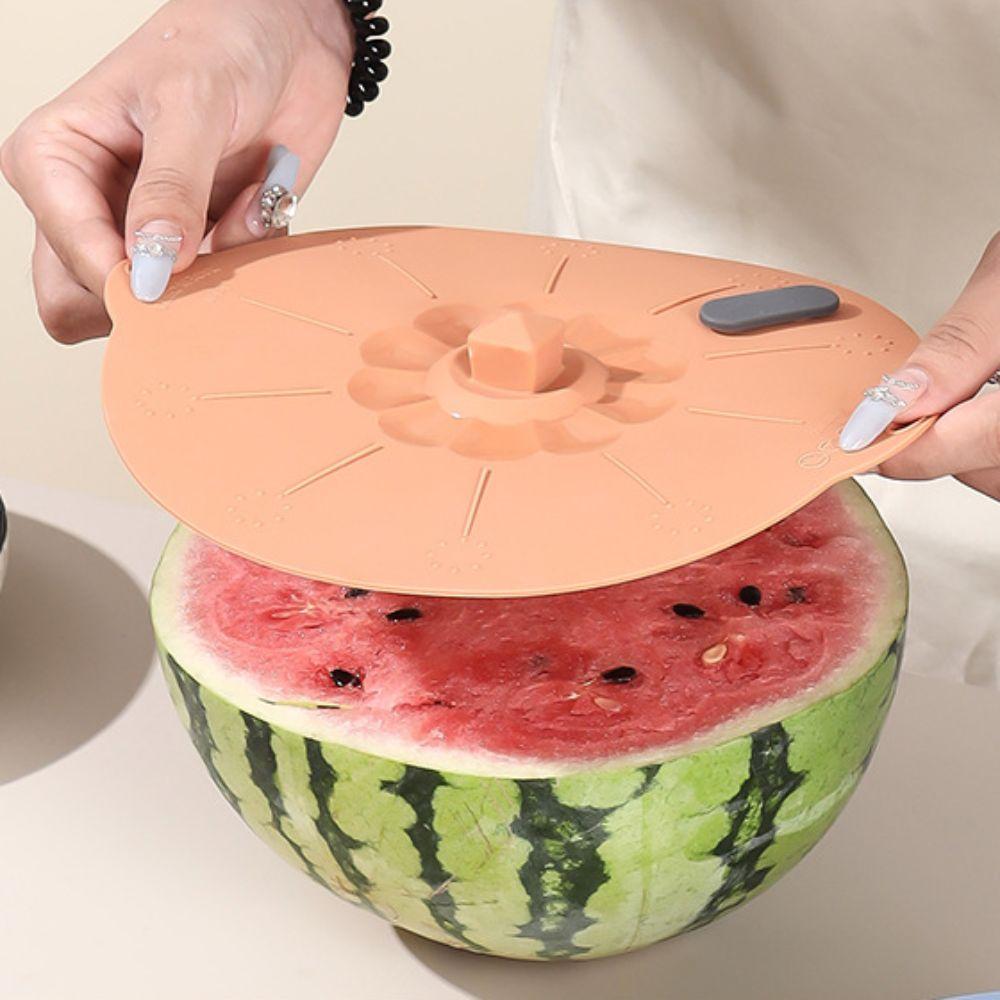 Silicone Fresh-keeping Lid Leak-proof Anti-spill Cover New Pot Lid  Kitchen Gadget
