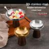304 Stainless Steel Dessert Bowl for Ice Cream, Yogurt, Pudding, and Salad.