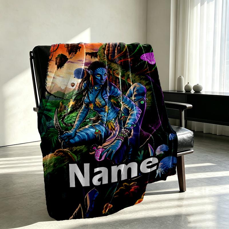 Individuelle personalisierte Decke mit Avatar-Druck, Heimdekoration, Schlafzimmer, Sofa, Camping, Couch, Geschenke für Geburtstag Weihnachten