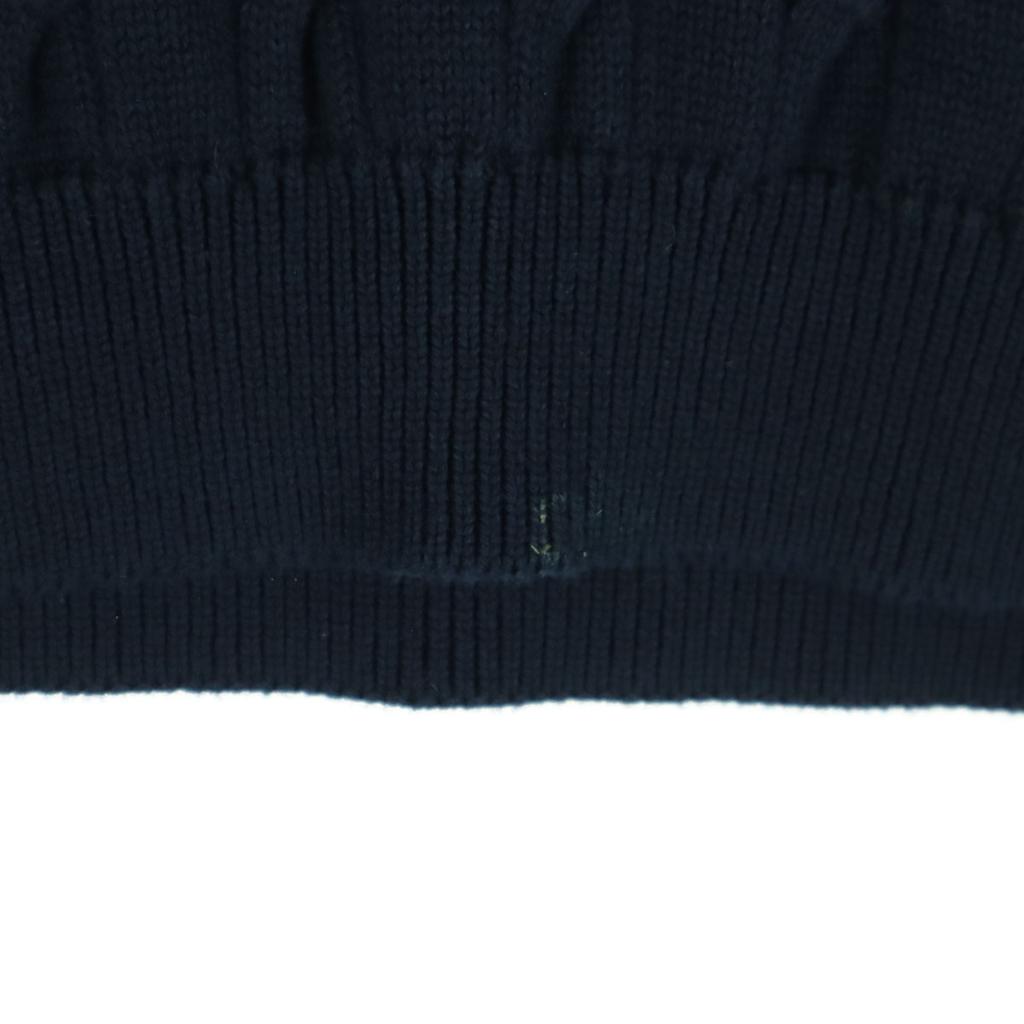 Brooks Brothers Fisherman Long sleeve High-neck half-zip cable knit cotton knit Women Used