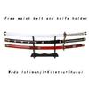 3-piece Set of 104cm/41in Wooden Sword Anime Character Roronoa Zoro Knife Role-playing Props with Belt and Knife Holder Included