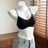 Invisible Seamless Cross Back Push Up Wireless Thin Cup Bra With Thin Shoulder Straps