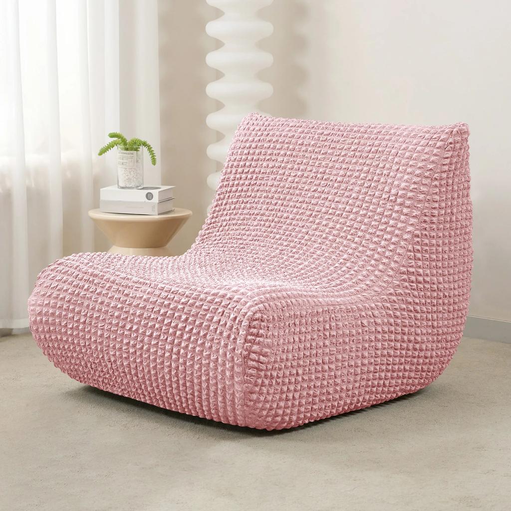 Solid Color Seersucker Sofa Covers Relax Sofa Slipcovers Stretch All-Inclusive Lounge Tatami Chair Cover Balcony