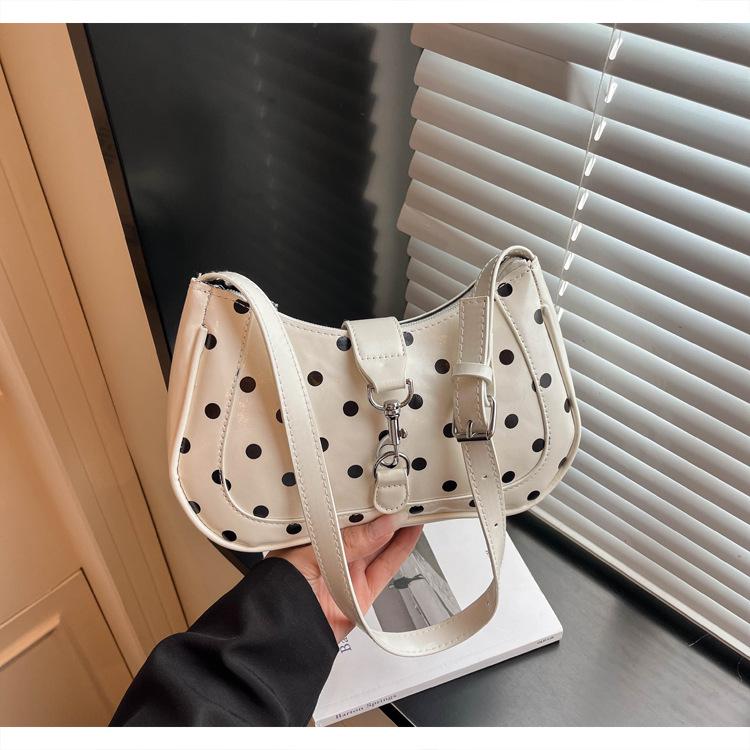 Stylish Polka Dot Women's Underarm Bag - 2026 Summer Collection, Niche Design, Perfect for Casual Work and Commute