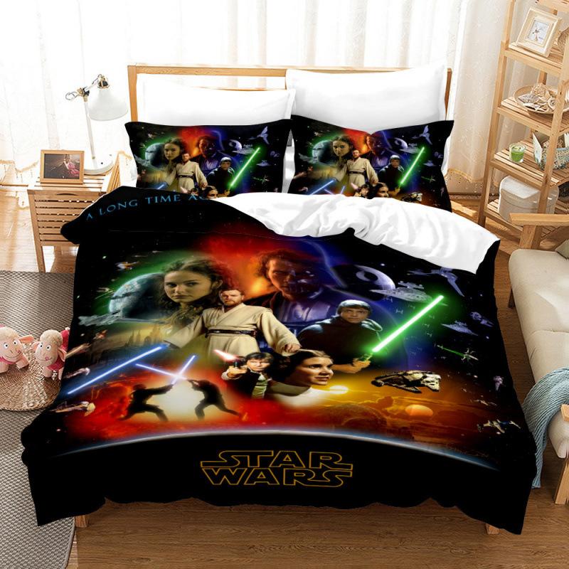 Star Wars Digital Printing Three-Piece 3D Home Textile Quilt Cover