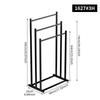 Cmaos 3-Bar Square Tube Floor Standing Towel Rack