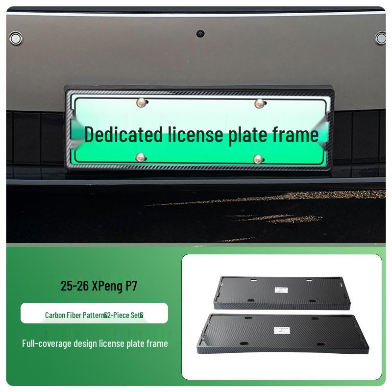 XPeng P7 Kennzeichenhalter, Vollschutzrahmen für Elektrofahrzeuge