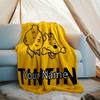 Custom Name Tintin Theme Printed Blanket - Perfect for Couch, Bed, Travel & Outdoor Use | Machine Washable, Cozy & Durable.