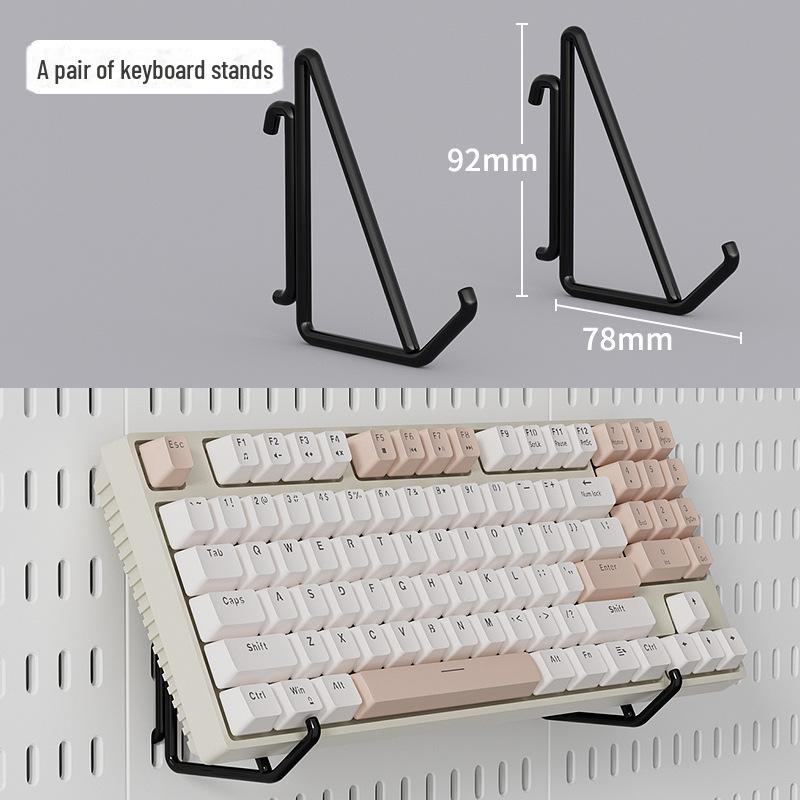 Punch-Free Perforated Board Rack with Accessories for Kitchen and Bedroom