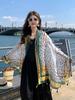 New  Summer Elegant Women Silk Scarf Beach Long Wrap Shawl Vintage Print Bohemian Bandana Hijab Mujer Scarve Pareo Foulard