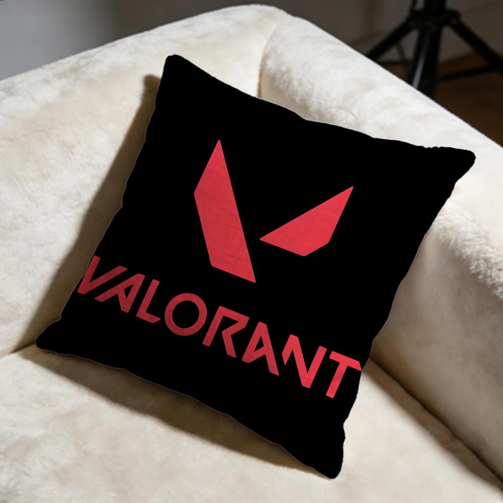 Hot VValoranted Cushion Cover Soft Decorative Pillow Case Suitable for Bedroom Sofa Car Travel Use
