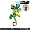 Creative Color House Lizard Statue Figurine Resin Sculpture Cabinet Wall Hang Home Office Bar Store Decoration Ornament Crafts