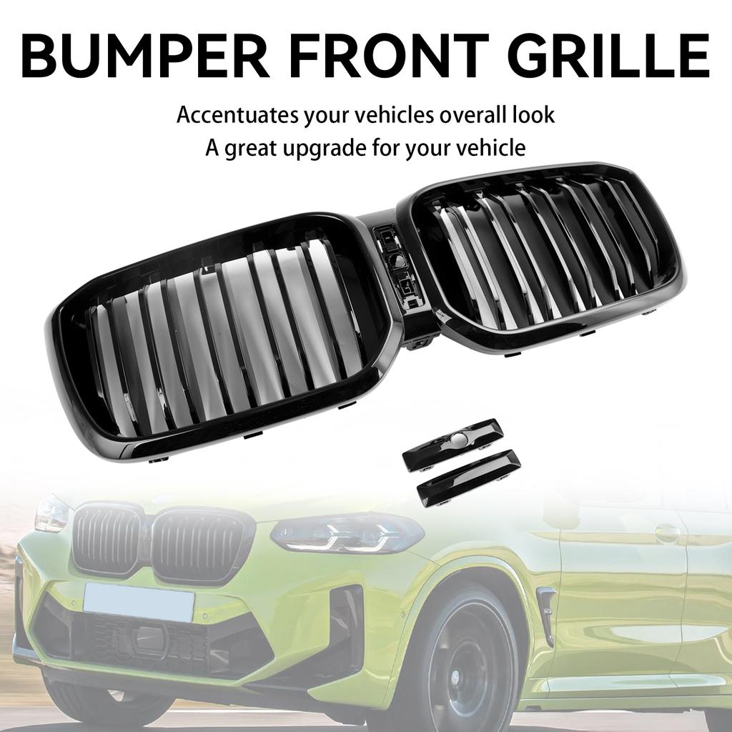 Griglia Anteriore Nera Lucida Fit BMW X3 X4 G01 G02 2022 2023