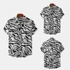 2026 Summer Men's Short Sleeve Floral Shirt - European and American Style