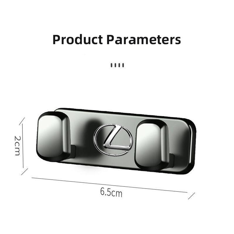 Car Metal Hooks Organizer Mini Storage Hook Accessories For Lexus IS250 RX350 LX570 LX600 LX470 GX470 RX330 NX300 Ct200h ES300h