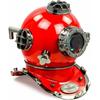 U.S Navy Red Antique Diving Helmet - Mark V Deep SCA Scuba Divers Helmet - Christmas Red